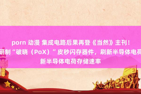 porn 动漫 集成电路后果再登《当然》主刊！复旦团队研制“破晓（PoX）”皮秒闪存器件，刷新半导体电荷存储速率